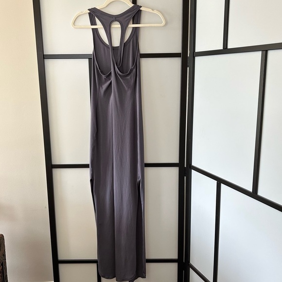 [S] 2019 Lululemon Restore and Revitalize Maxi Dress In Moonwalk Grey Purple - Picture 7 of 9